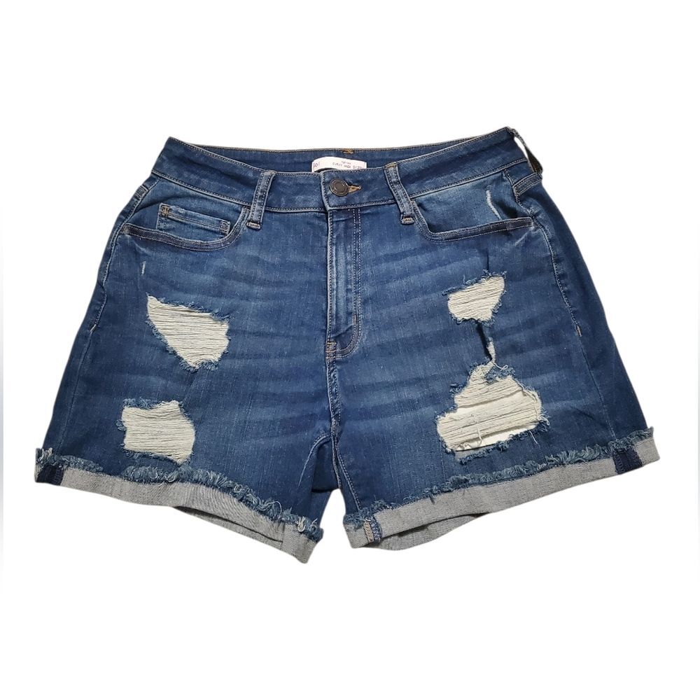SO High-Rise Curvy Midi Jean Shorts